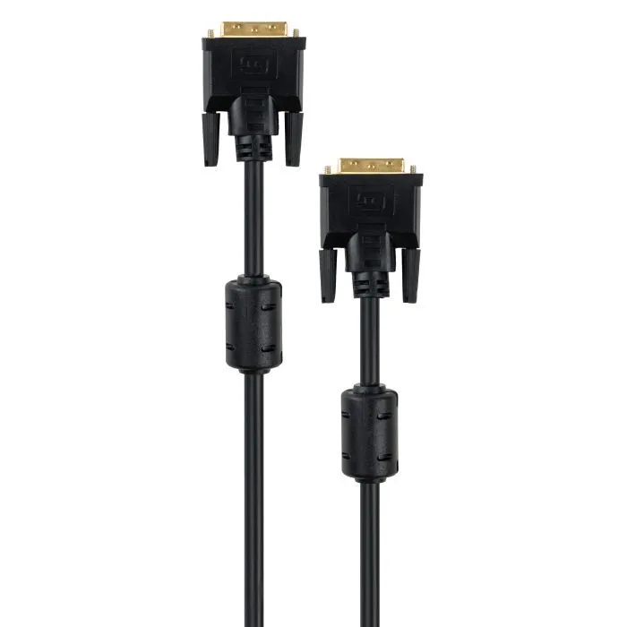 Кабель мультимедійний DVI M to DVI M 1.8m 24+1pin Vinga (VCPDCDVIMM1.8BK) зображення 3