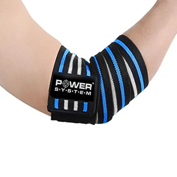 Бинт для спорта Power System PS-3600 Blue/Black (PS-3600_Blue-Black) изображение 3