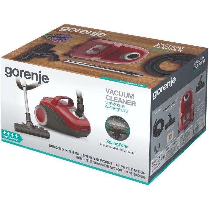 Пилосос Gorenje VCEA 23 GLR (VCEA23GLR) зображення 5