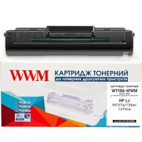 Photos - Ink & Toner Cartridge WWM Картридж  для HP LJ M107a/135w/137fnw 106A Black  W1106 (W1106)