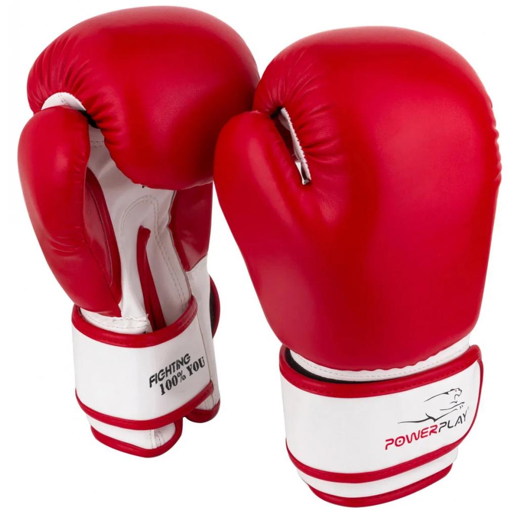 Боксерские перчатки PowerPlay 3004 JR 6oz Red/White (PP_3004JR_6oz_Red/White) изображение 5