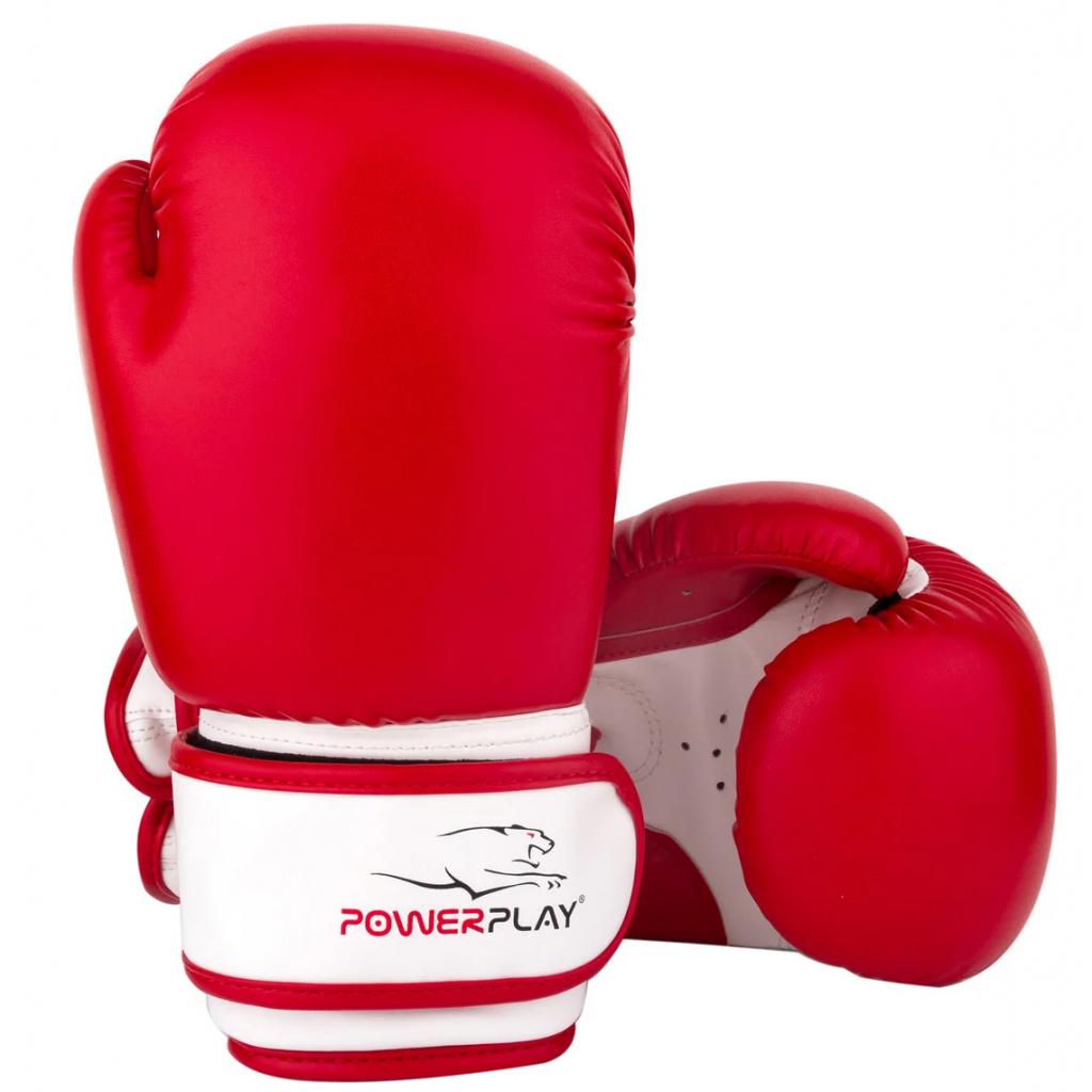 Боксерские перчатки PowerPlay 3004 JR 6oz Red/White (PP_3004JR_6oz_Red/White)