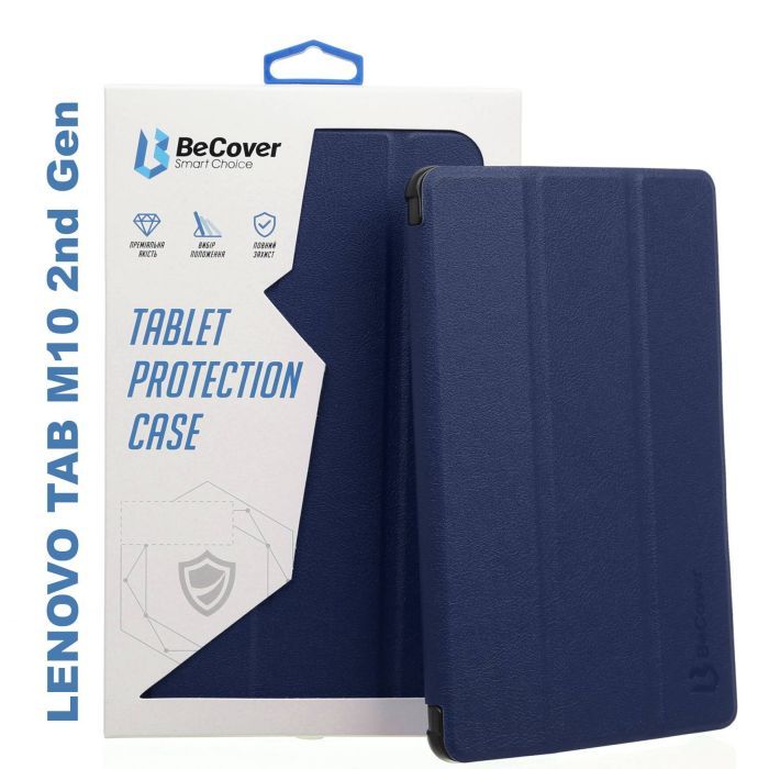 Чехол для планшета BeCover Smart Case Lenovo Tab M10 TB-X306F HD (2nd Gen) Deep Blue (705628) изображение 4