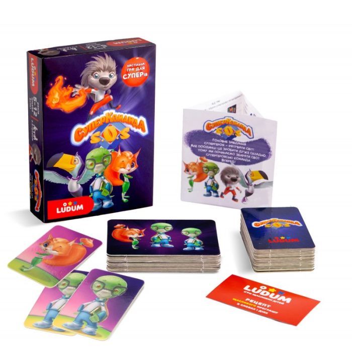 Настольная игра Ludum Суперкоманда украинский язык (LS3046-52) изображение 2