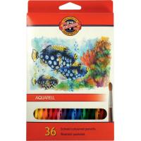 Фото - Карандаши Koh-i-Noor Олівці кольорові  Mondeluz Рибки акварельні 36 кольорів  (3719p)