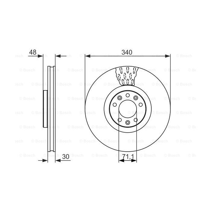 Тормозной диск Bosch 0 986 479 092 изображение 5