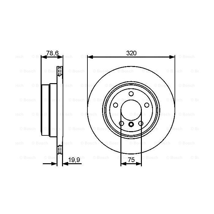 Гальмівний диск Bosch 0 986 479 442 зображення 5