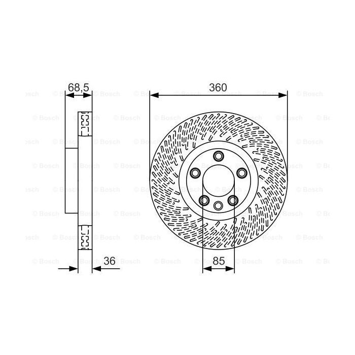 Тормозной диск Bosch 0 986 479 B12 изображение 5
