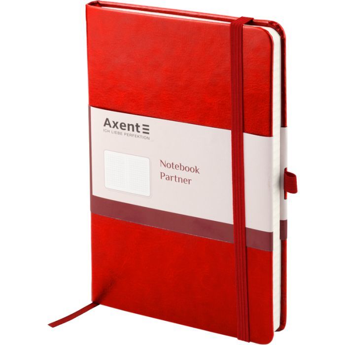 Блокнот Axent Partner Lux, 125х195, 96л, кл, красный (8202-06-A) изображение 2