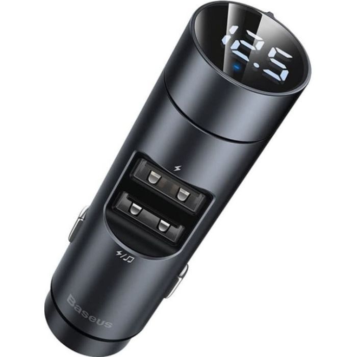 FM модулятор Baseus Energy Column MP3 Dark grey (CCNLZ-C0G) изображение 3