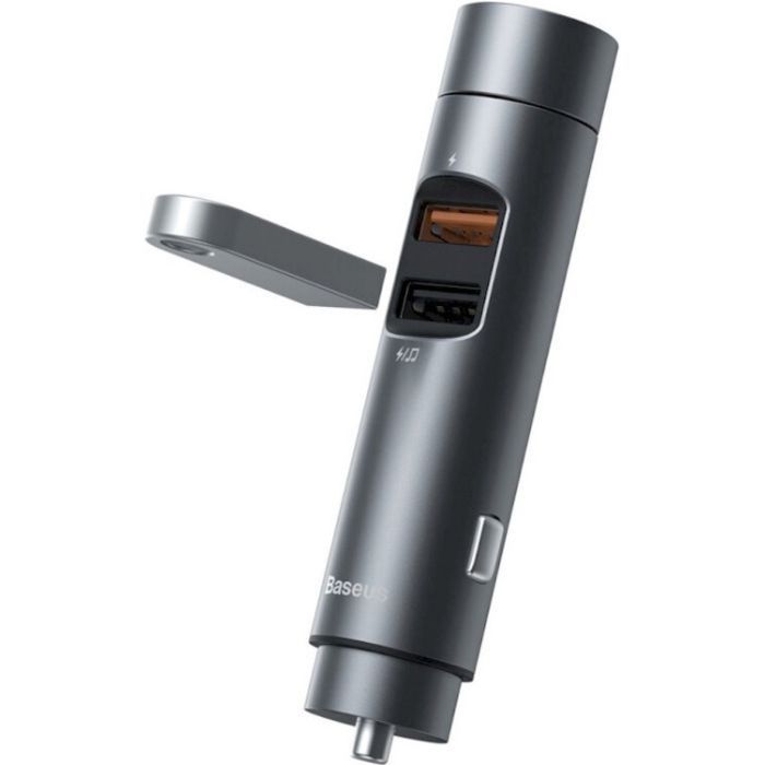 FM модулятор Baseus Energy Column MP3 Dark grey (CCNLZ-C0G) изображение 5
