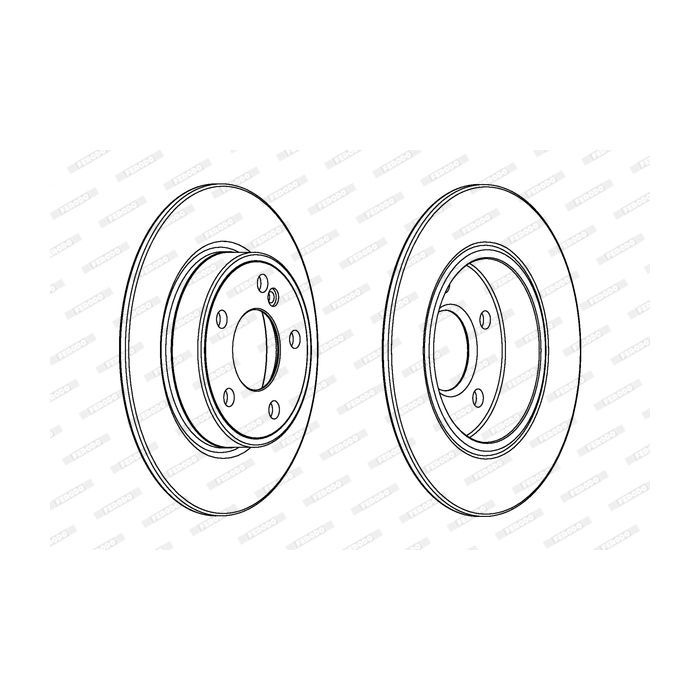 Тормозной диск FERODO DDF2335C