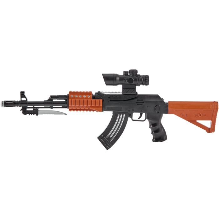 Игрушечное оружие ZIPP Toys Автомат свето-звуковой AK47, черный (827B) изображение 2