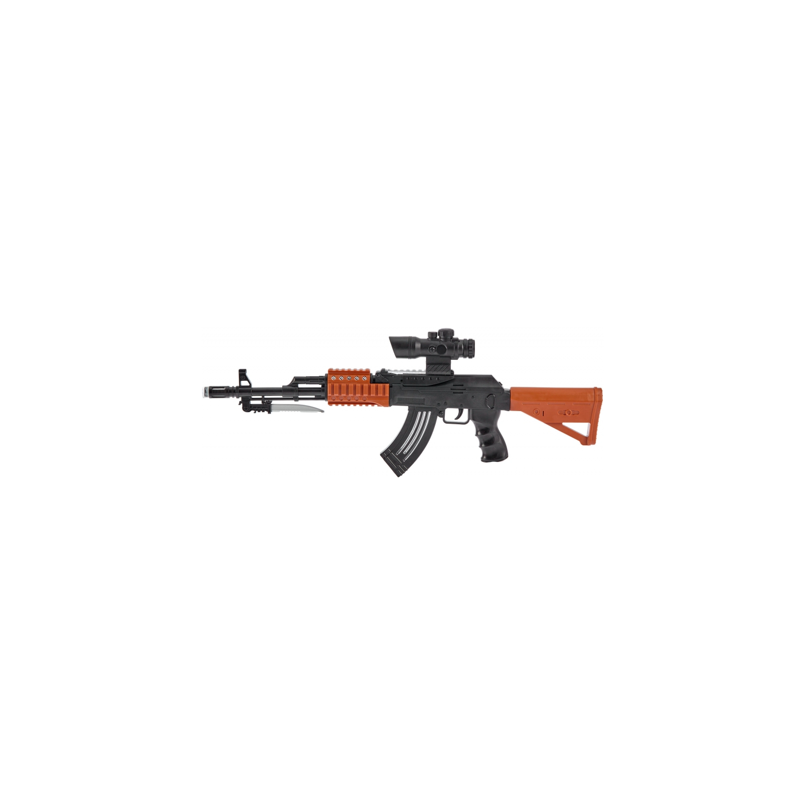 Игрушечное оружие ZIPP Toys Автомат свето-звуковой AK47, черный (827B) изображение 2