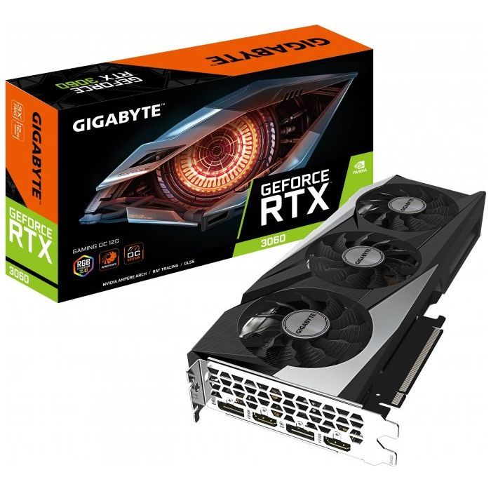 Видеокарта GIGABYTE GeForce RTX3060 12Gb GAMING OC 2.0 LHR (GV-N3060GAMING OC-12GD 2.0) изображение 3