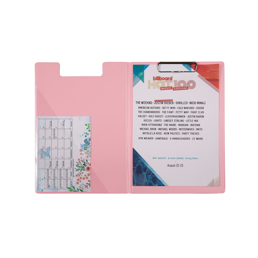 Клипборд-папка Axent Pastelini с металлическим клипом А4 винил Розовая (2514-10-A) изображение 2