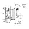 Инсталляция Grohe Rapid SL комплект 4в1, клавиша Skate Cosmopolitan (3873200A) изображение 2