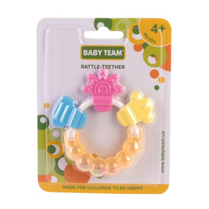 Прорезыватель Baby Team Погремушка Цветочек (8410) изображение 2