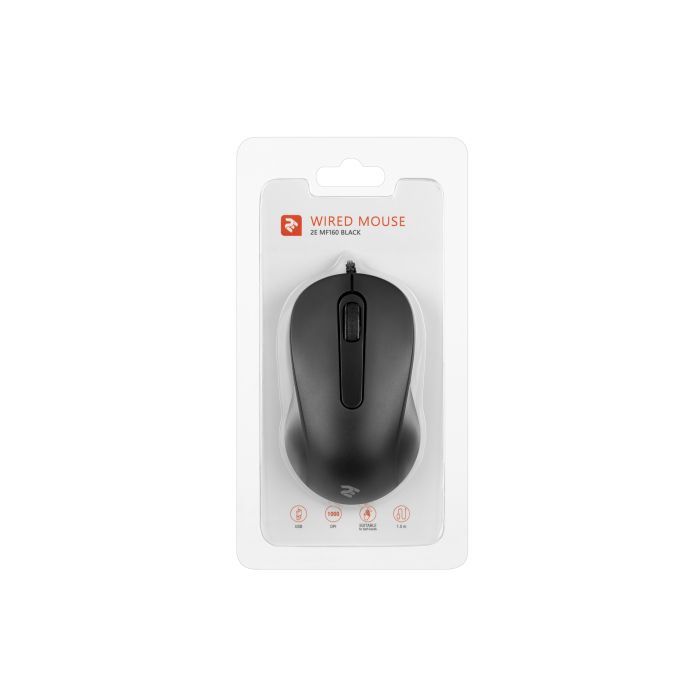 Мишка 2E MF160 USB Black (2E-MF160UB) зображення 3