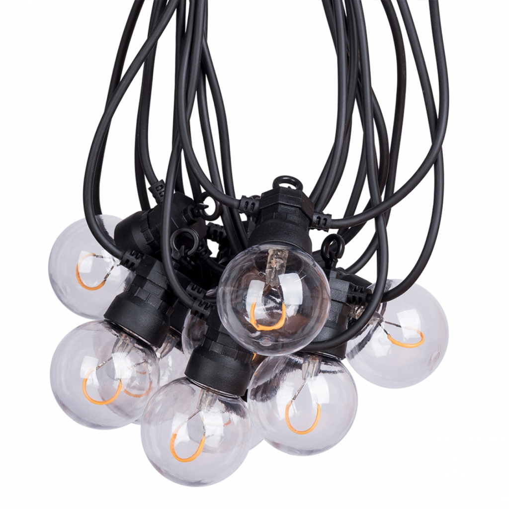 Гирлянда YES! Fun ретро LED IP44 уличная 10 ламп, 5 м, тепло-белая, 8 м (801170) изображение 2