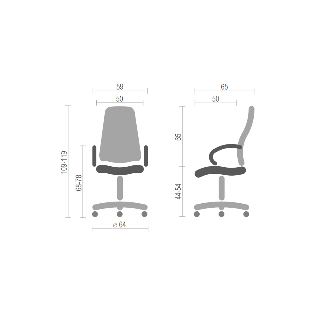 Офисное кресло Аклас Кап PB CH D-TILT Черное (00085753) изображение 2