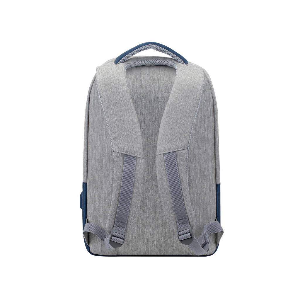 Рюкзак для ноутбука RivaCase 15.6" 7562 Anti-theft, water-repellent, Grey / Dark Blue (7562Grey/DarkBlue) зображення 2
