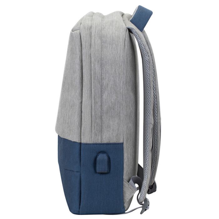 Рюкзак для ноутбука RivaCase 15.6" 7562 Anti-theft, water-repellent, Grey / Dark Blue (7562Grey/DarkBlue) изображение 5