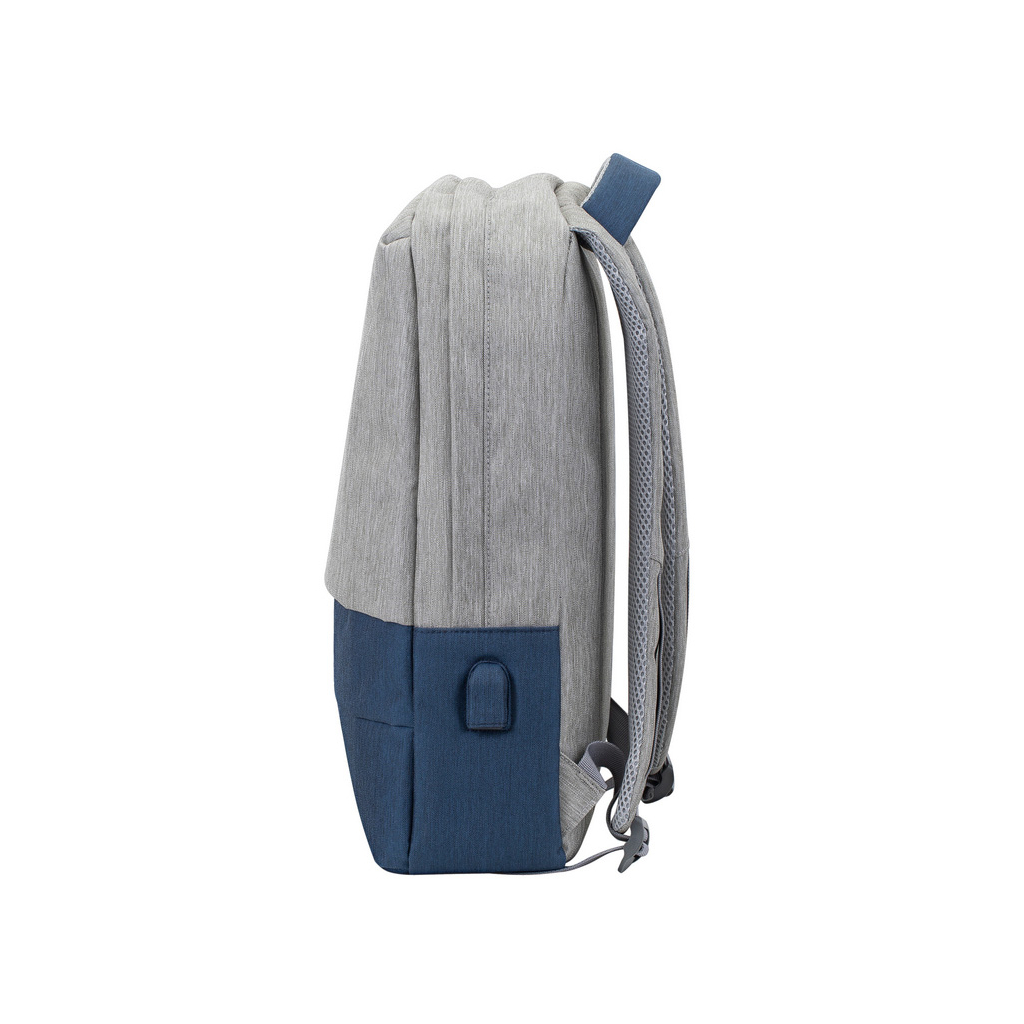 Рюкзак для ноутбука RivaCase 15.6" 7562 Anti-theft, water-repellent, Grey / Dark Blue (7562Grey/DarkBlue) изображение 5
