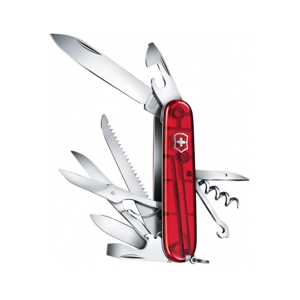 Нож Victorinox Huntsman Transparent Red (1.3713.T) изображение 2
