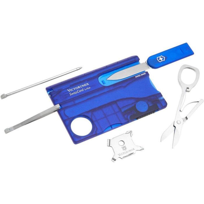 Мультитул Victorinox SwissCard Lite Transparent Blue (0.7322.T2)