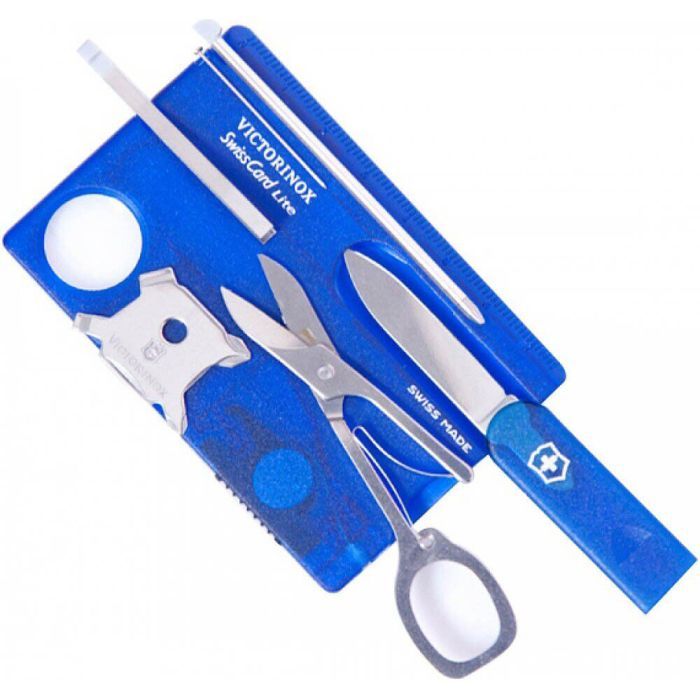 Мультитул Victorinox SwissCard Lite Transparent Blue (0.7322.T2) зображення 2