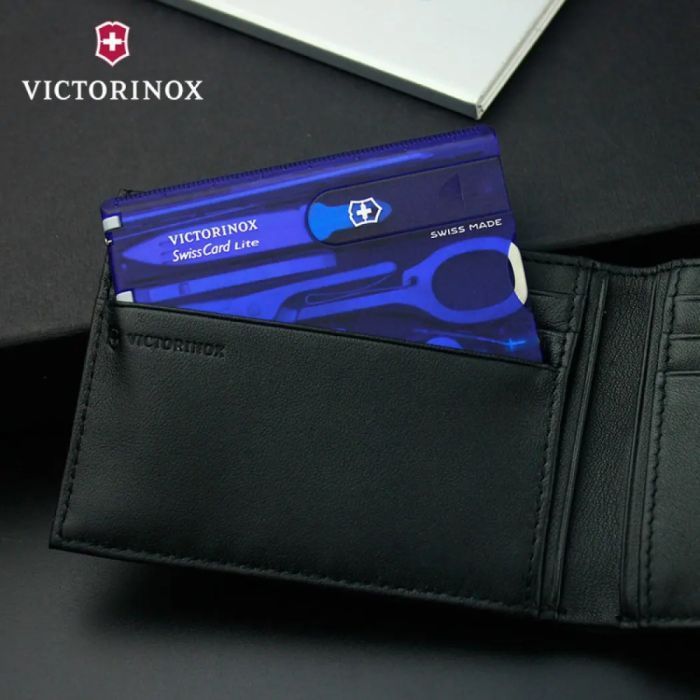 Мультитул Victorinox SwissCard Lite Transparent Blue (0.7322.T2) зображення 9
