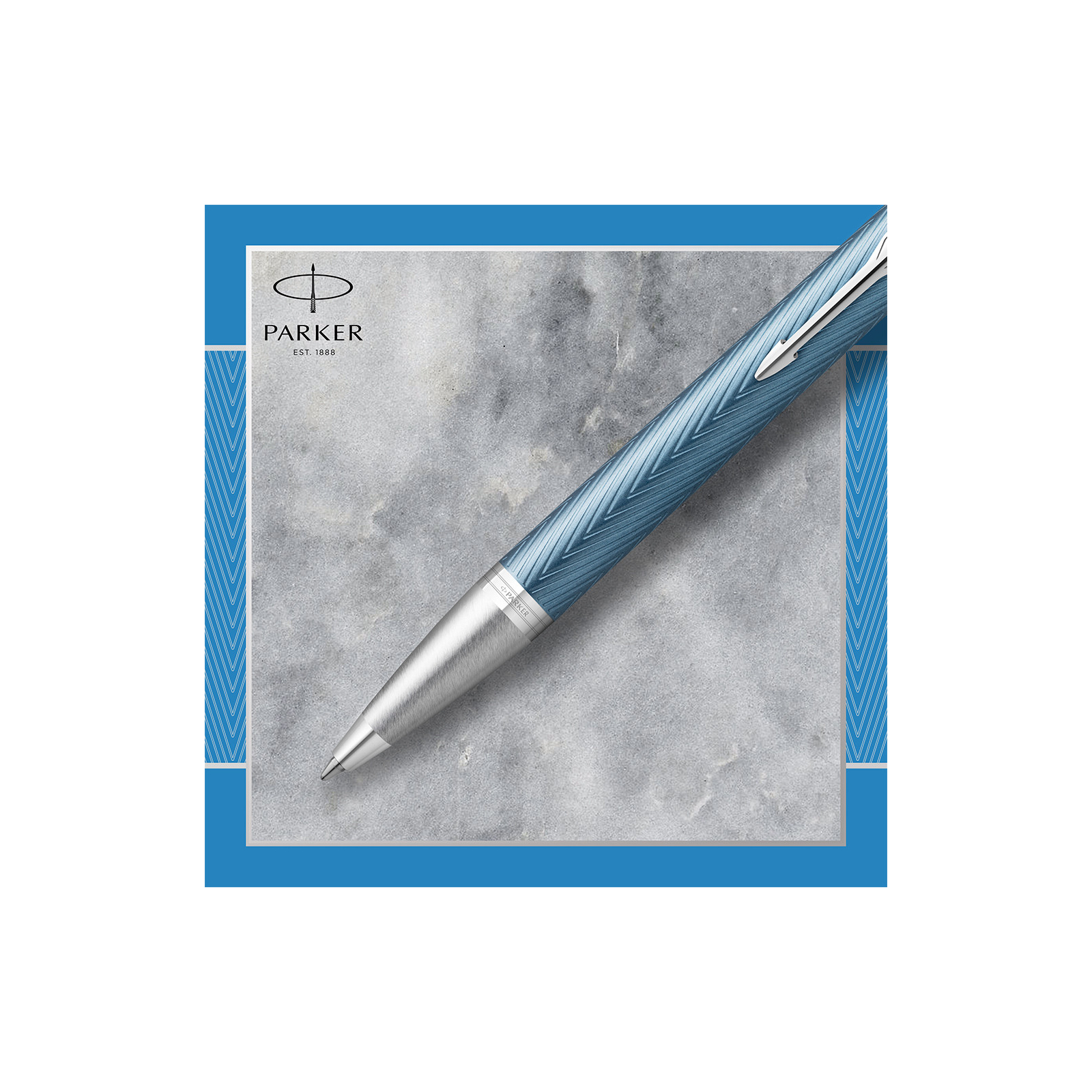 Ручка шариковая Parker IM 17 Premium Blue Grey CT BP (24 932) изображение 4