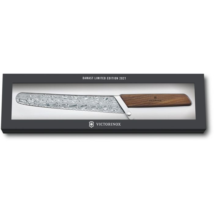 Кухонный нож Victorinox Swiss Modern BreadPastry Damast 22 см Wood (6.9070.22WJ21)