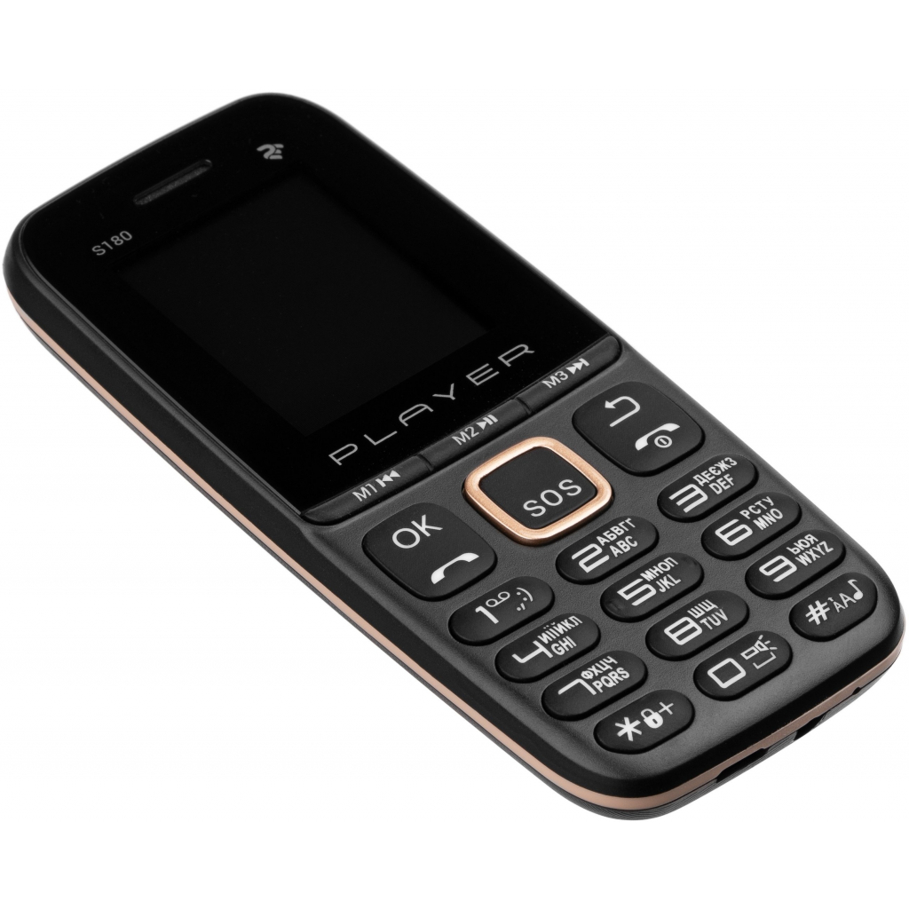 Мобільний телефон 2E S180 2021 без ЗП Black Gold (688130243384) зображення 8