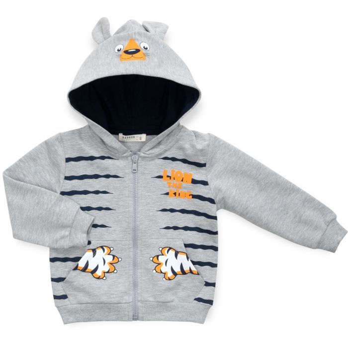Спортивний костюм дитячий Breeze з тигриками (16109-80B-gray) зображення 2