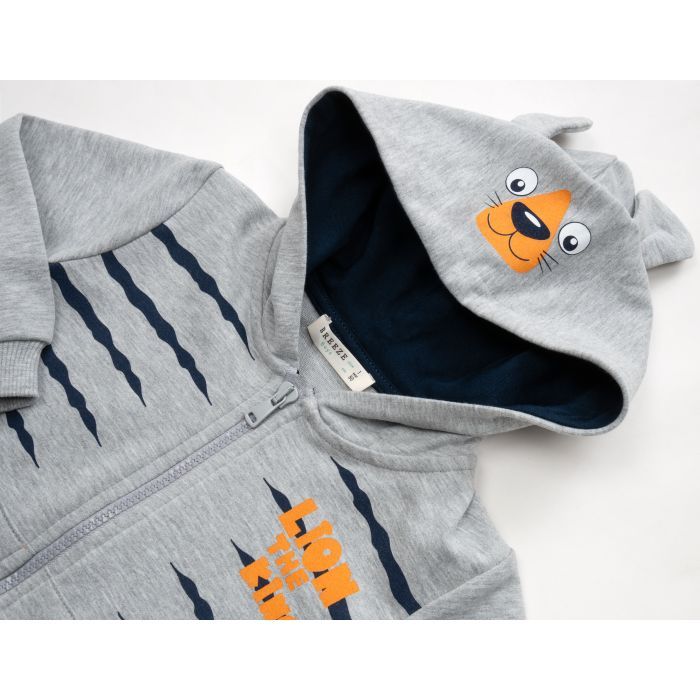 Спортивний костюм дитячий Breeze з тигриками (16109-80B-gray) зображення 7