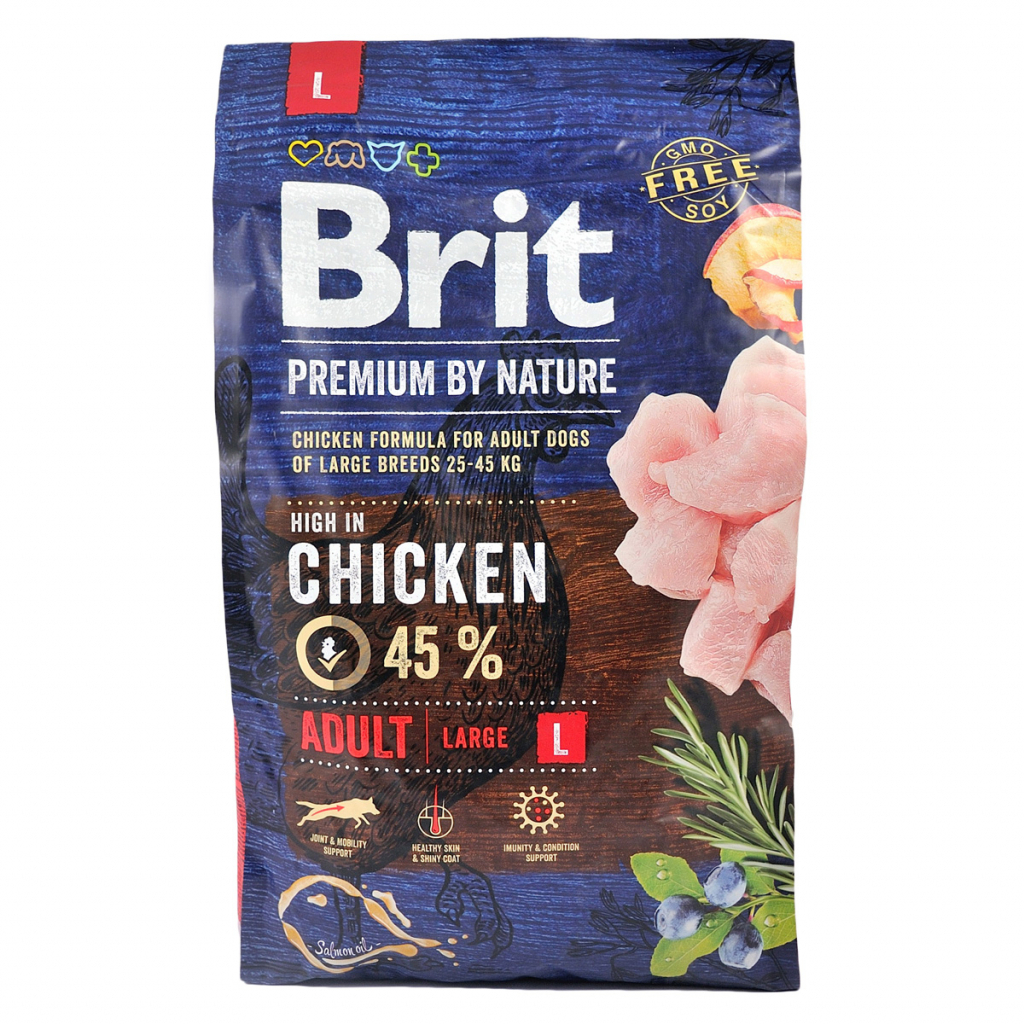 Сухой корм для собак Brit Premium Dog Adult L 3 кг (8595602526444) изображение 2