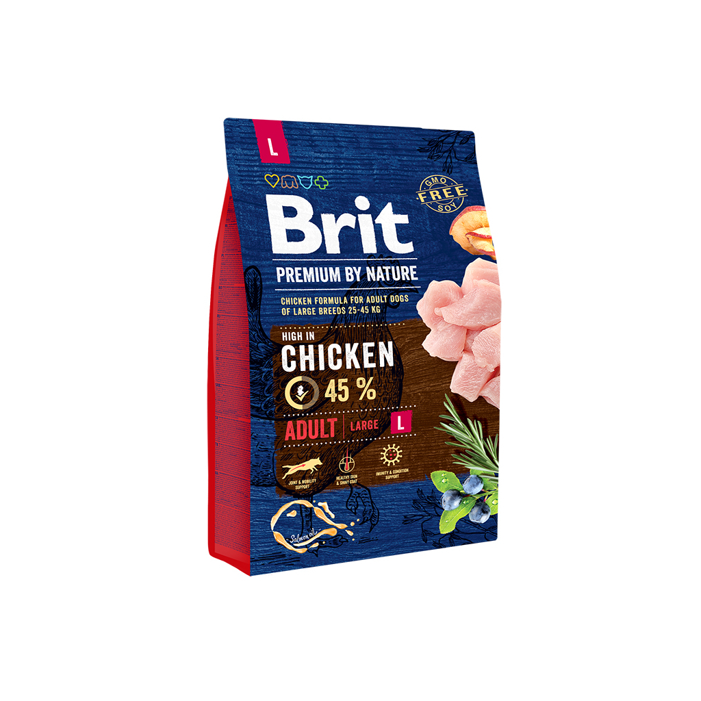 Сухой корм для собак Brit Premium Dog Adult L 8 кг (8595602526451)