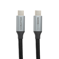 Фото - Кабель Power Plant Дата  USB-C to USB-C 1.0m 10Gbps, 100W, 20V/ 5A, 4K/ 60HZ USB3.1 Pow 