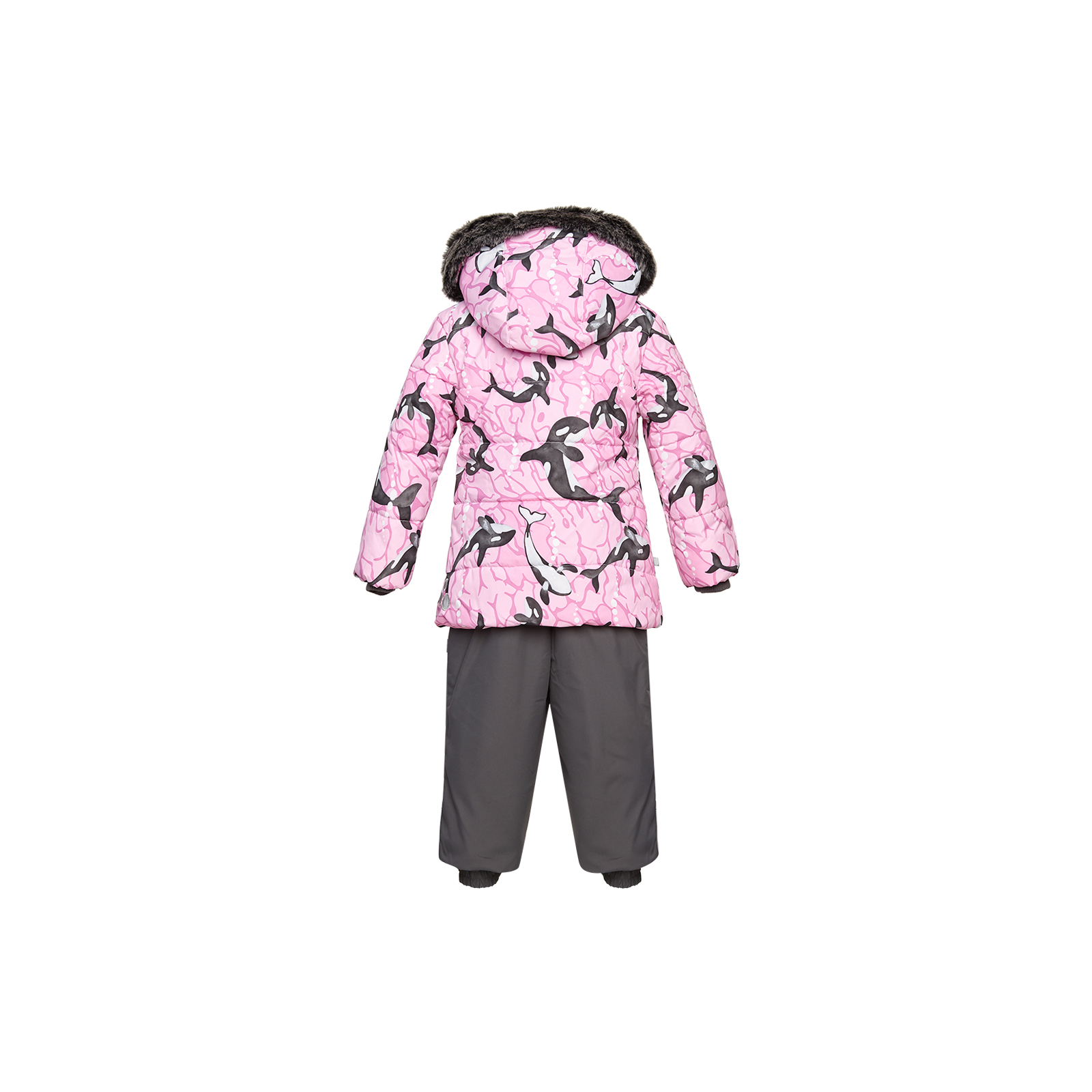 Комплект верхней одежды Huppa BELINDA 1 45090130 cветло-розовый с принтом/серый 80 (4741468977331) изображение 2