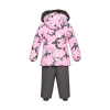 Комплект верхней одежды Huppa BELINDA 1 45090130 cветло-розовый с принтом/серый 110 (4741468977386) изображение 2
