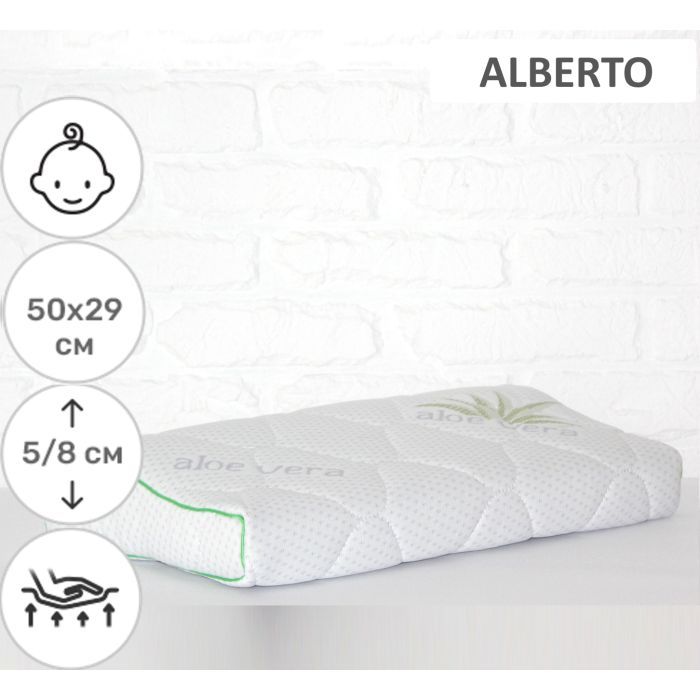 Подушка MirSon ортопедична 6123 Green nature Alberto Kiddy 50х29х5/8 (2200003262773) зображення 2
