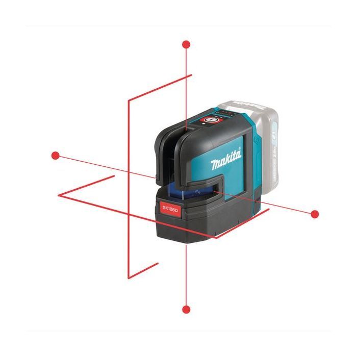 Лазерний нівелір Makita SK106DZ red laser (без АКБ та ЗП) (SK106DZ) зображення 3