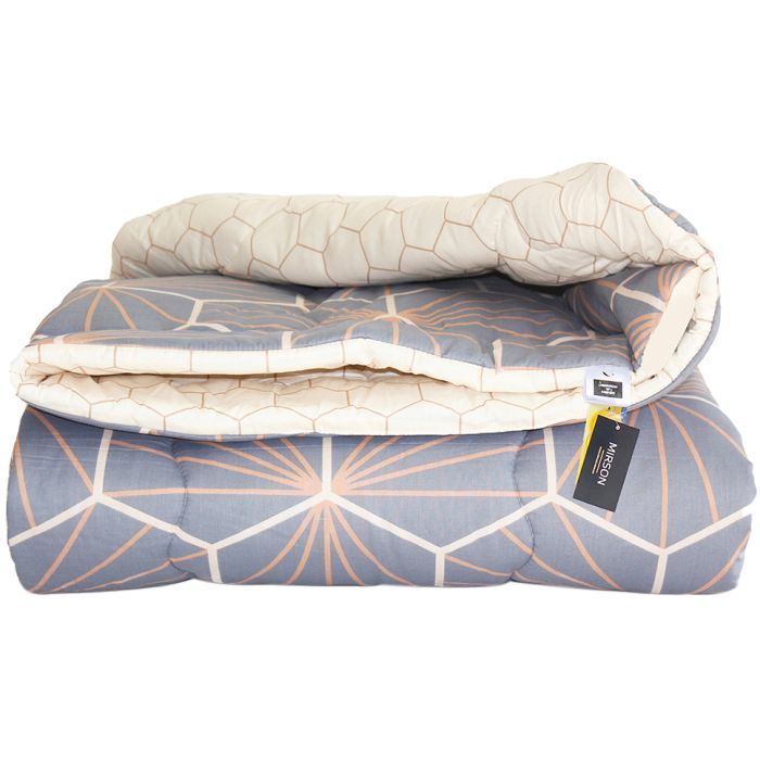 Ковдра MirSon антиалергенна з Eco-Soft Зима №4092 Color Fun Line Geometry 110х140 (2200004873992)