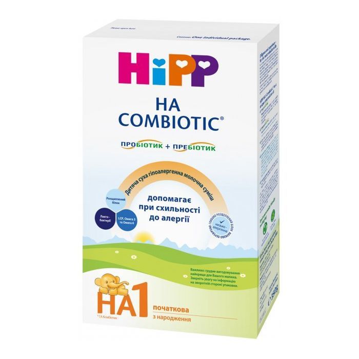 Детская смесь HiPP 1 Гипоаллергенная HA Combiotic начальная 350 г (9062300137658)