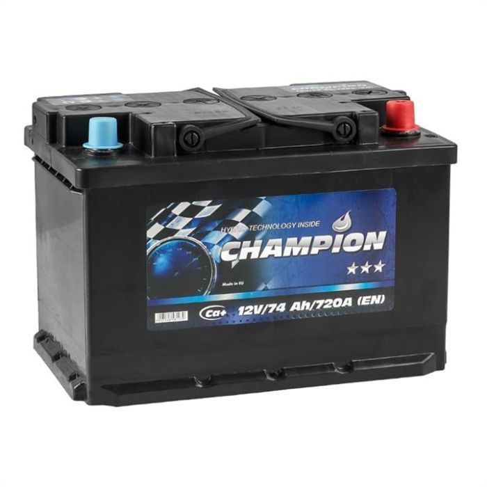 Аккумулятор автомобильный Champion Black 74 Ah/12V Euro (CHB74-0)