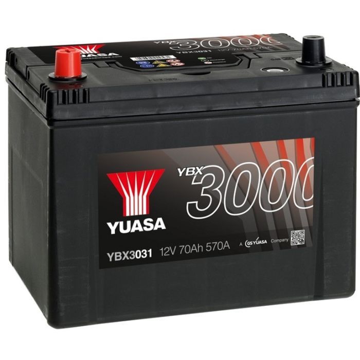 Аккумулятор автомобильный Yuasa 12V 72Ah SMF Battery (YBX3031)