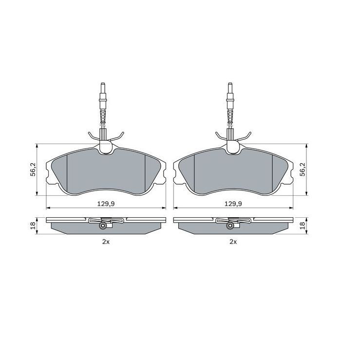 Гальмівні колодки Bosch 0 986 424 223 зображення 2