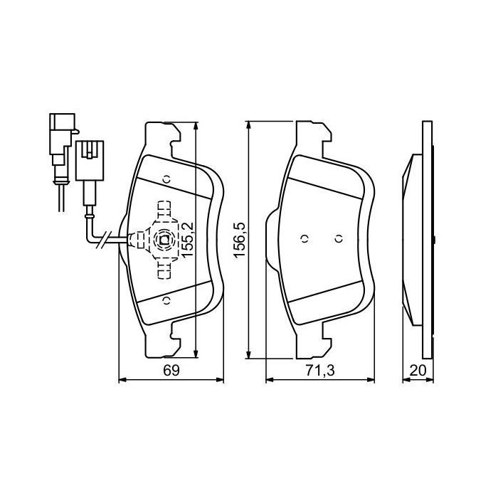 Гальмівні колодки Bosch 0 986 494 453 зображення 5